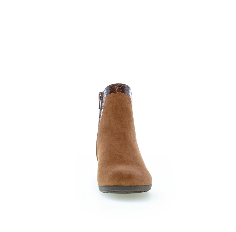 Bottines cognac en cuir