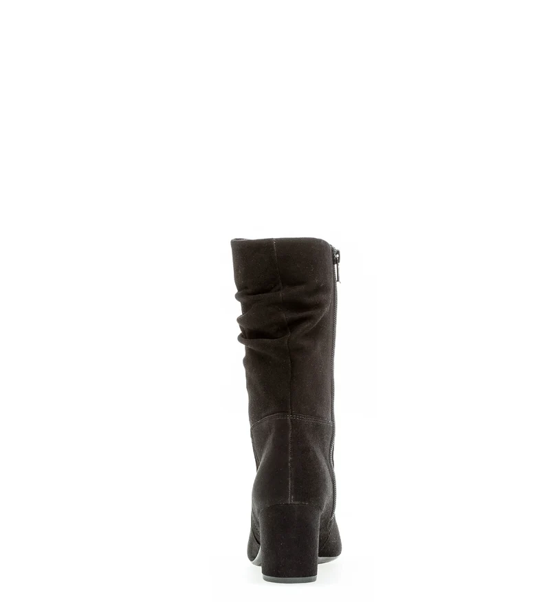 Bottes noires en suède
