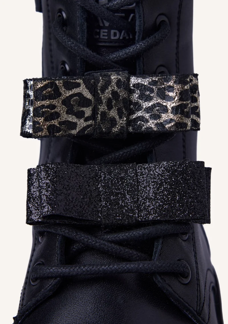 LEATHER BOOTS BOWS AGASSIZ