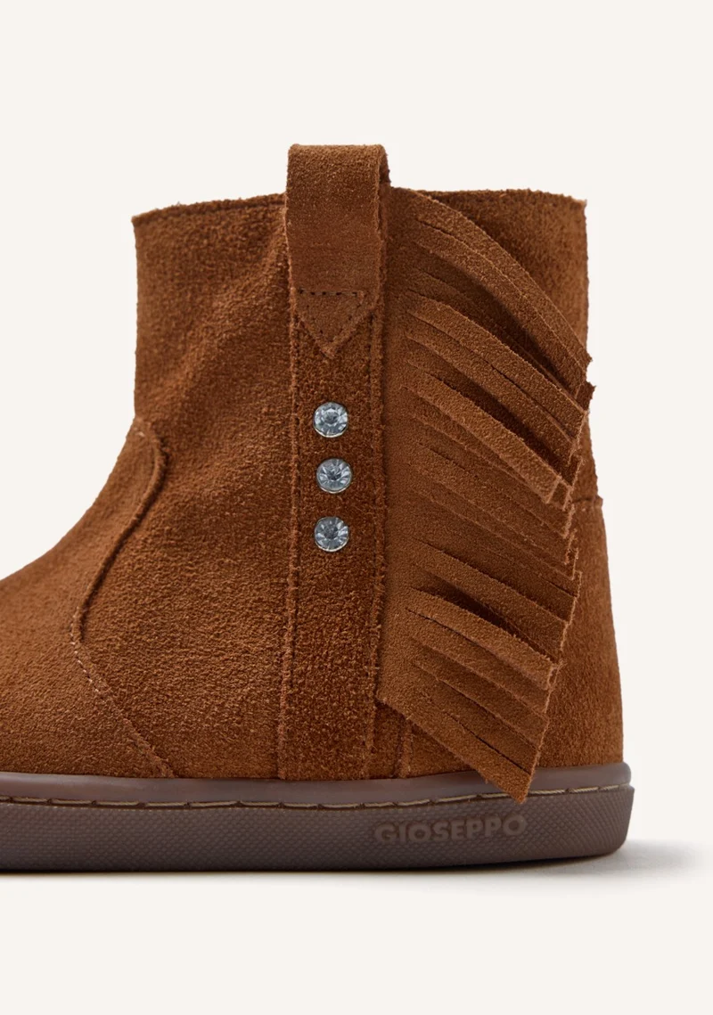 GIOSEPPO BAREFOOT - SUEDE LEATHER BOOTS FRINGES ESTRAL