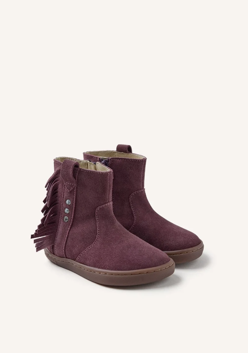 GIOSEPPO BAREFOOT - SUEDE LEATHER BOOTS FRINGES ESTRAL