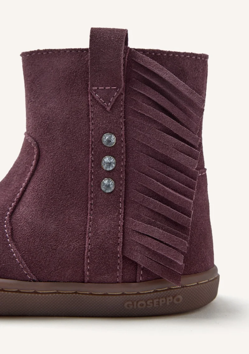 GIOSEPPO BAREFOOT - SUEDE LEATHER BOOTS FRINGES ESTRAL
