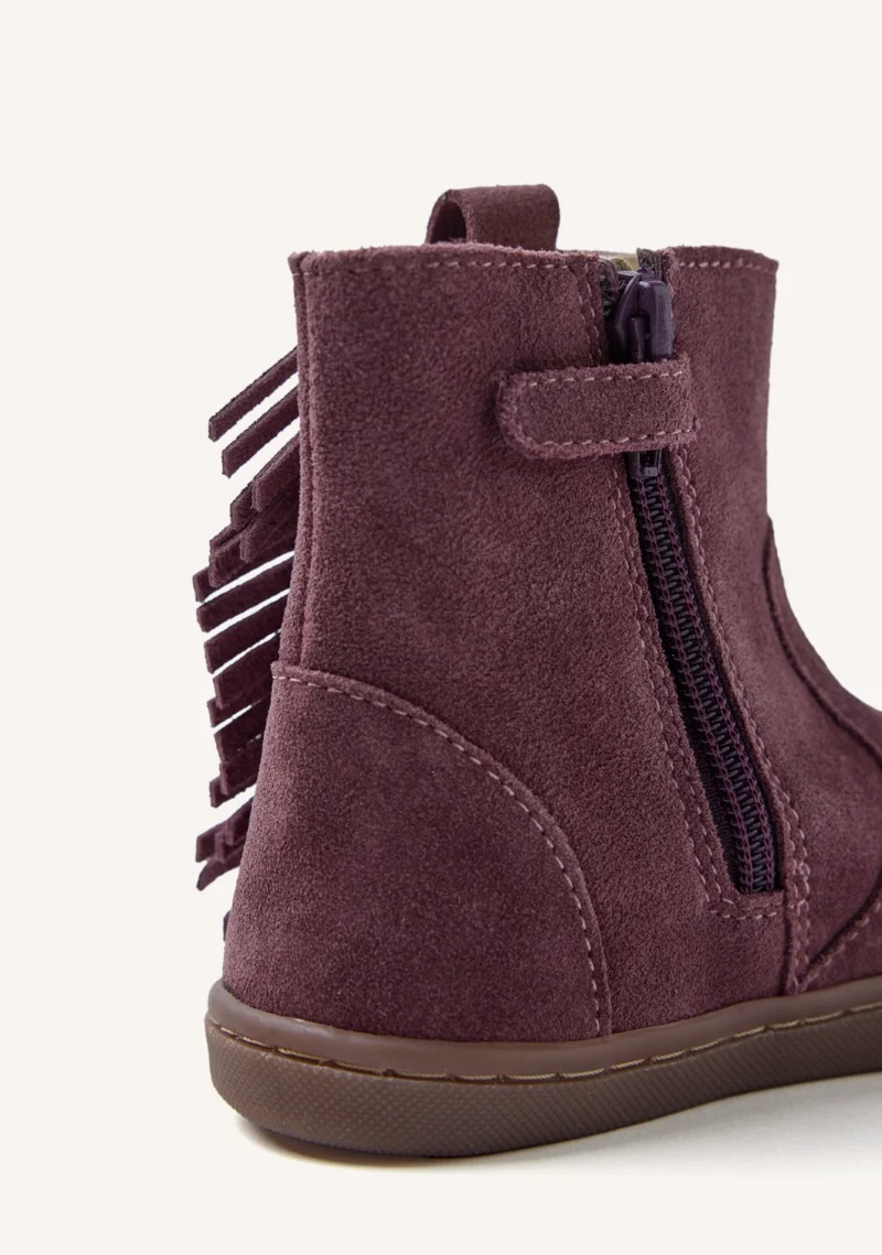GIOSEPPO BAREFOOT - SUEDE LEATHER BOOTS FRINGES ESTRAL