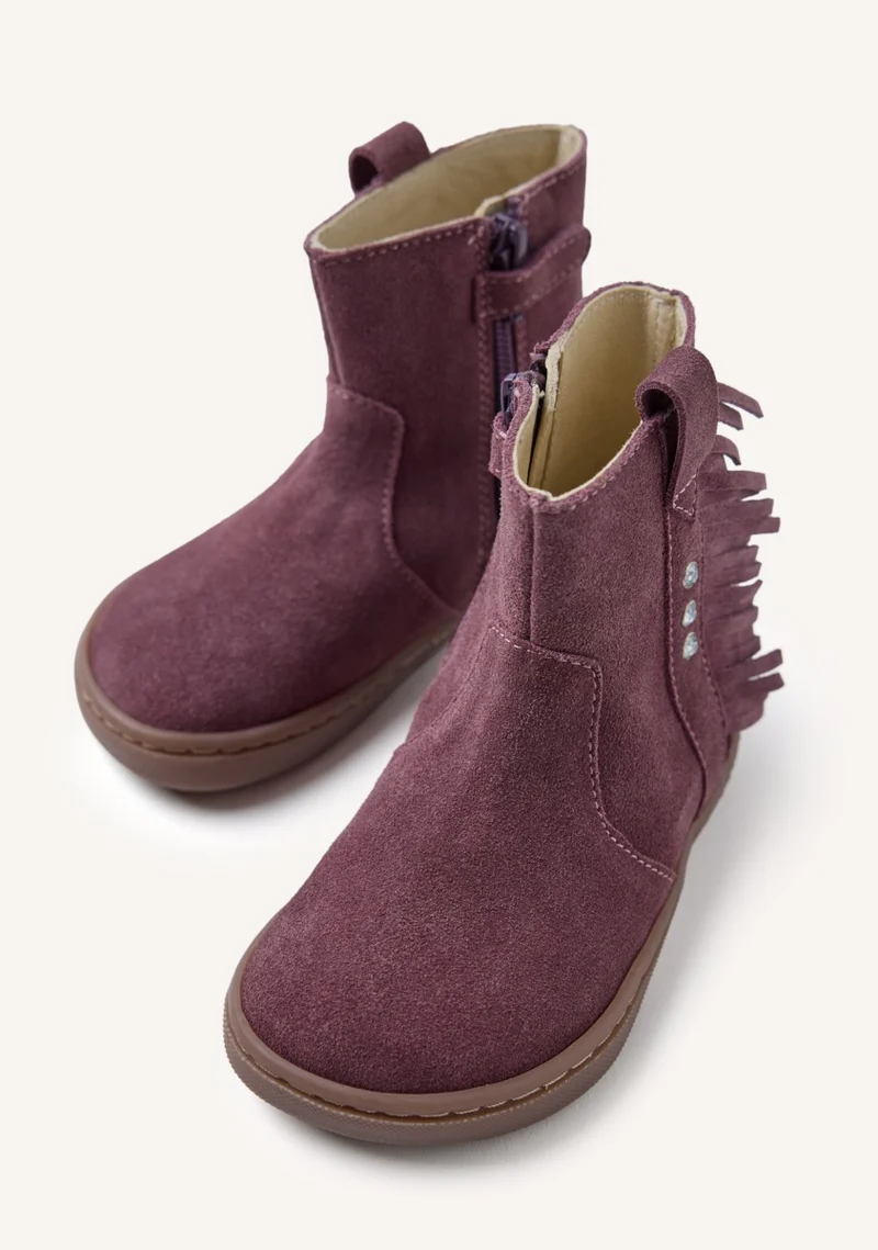 GIOSEPPO BAREFOOT - SUEDE LEATHER BOOTS FRINGES ESTRAL