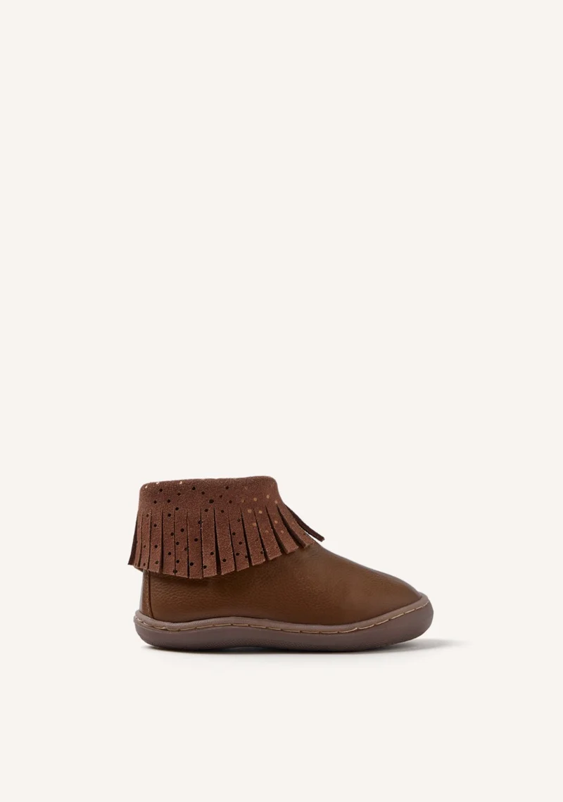 GIOSEPPO BAREFOOT - LEATHER BOOTS FRINGES LEVERING