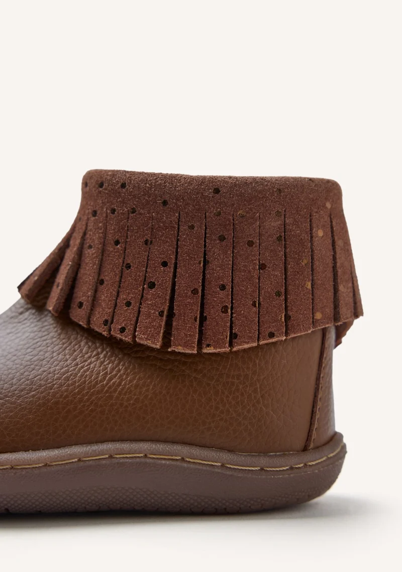 GIOSEPPO BAREFOOT - LEATHER BOOTS FRINGES LEVERING