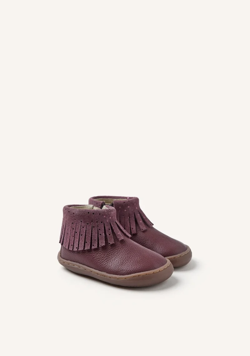 GIOSEPPO BAREFOOT - LEATHER BOOTS FRINGES LEVERING