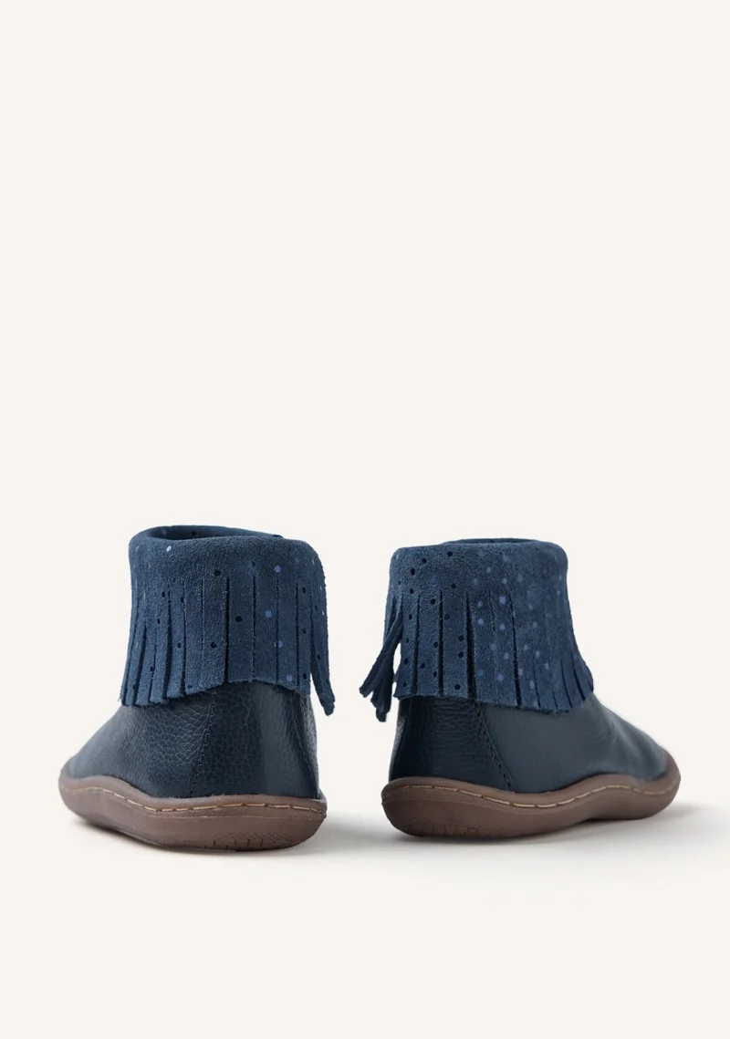 GIOSEPPO BAREFOOT - LEATHER BOOTS FRINGES LEVERING
