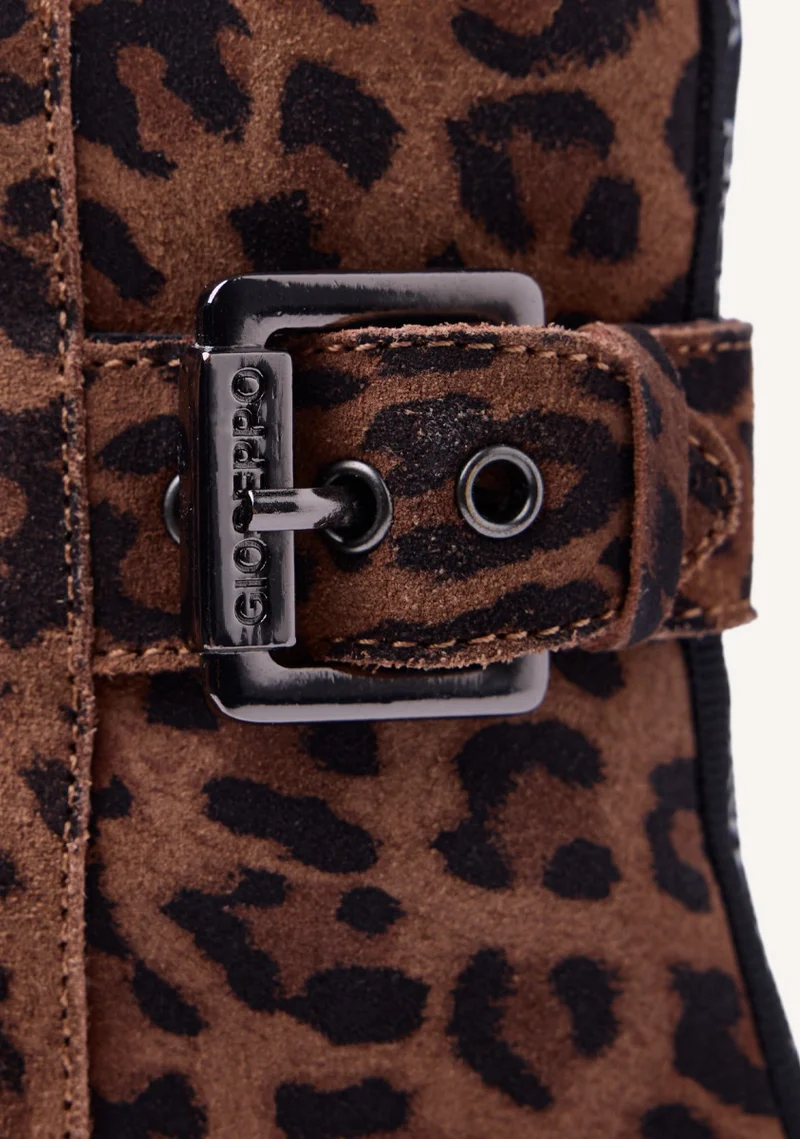 ANIMAL PRINT SUEDE LEATHER BOOTS TINTAH