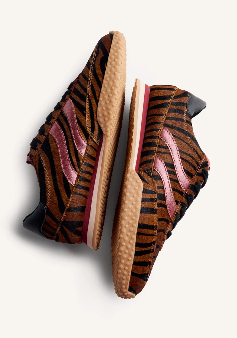 ANIMAL PRINT LEATHER SNEAKERS HALSTAD