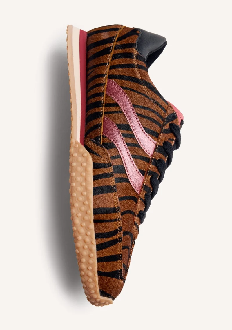 ANIMAL PRINT LEATHER SNEAKERS HALSTAD
