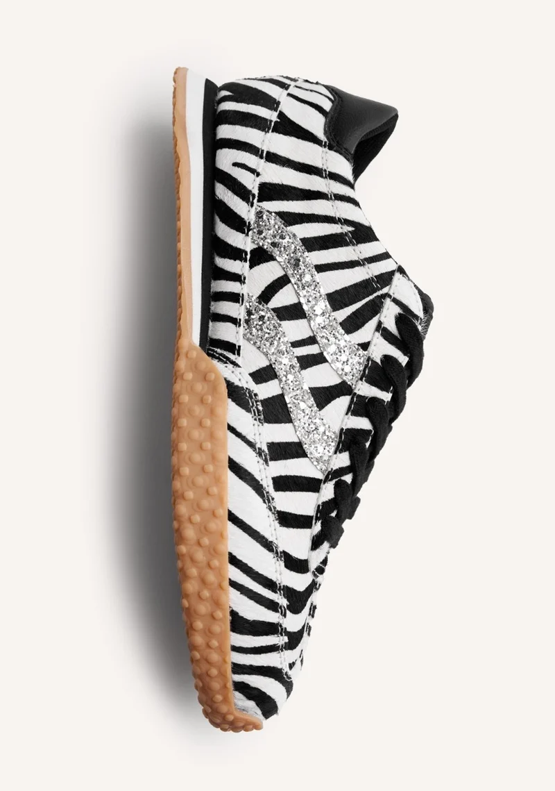 ANIMAL PRINT LEATHER SNEAKERS HALSTAD
