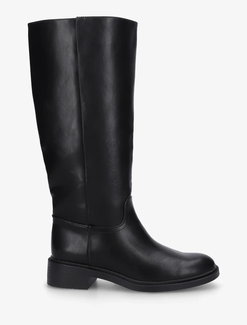 Bottes surpiqûres apparentes en simili - Noir