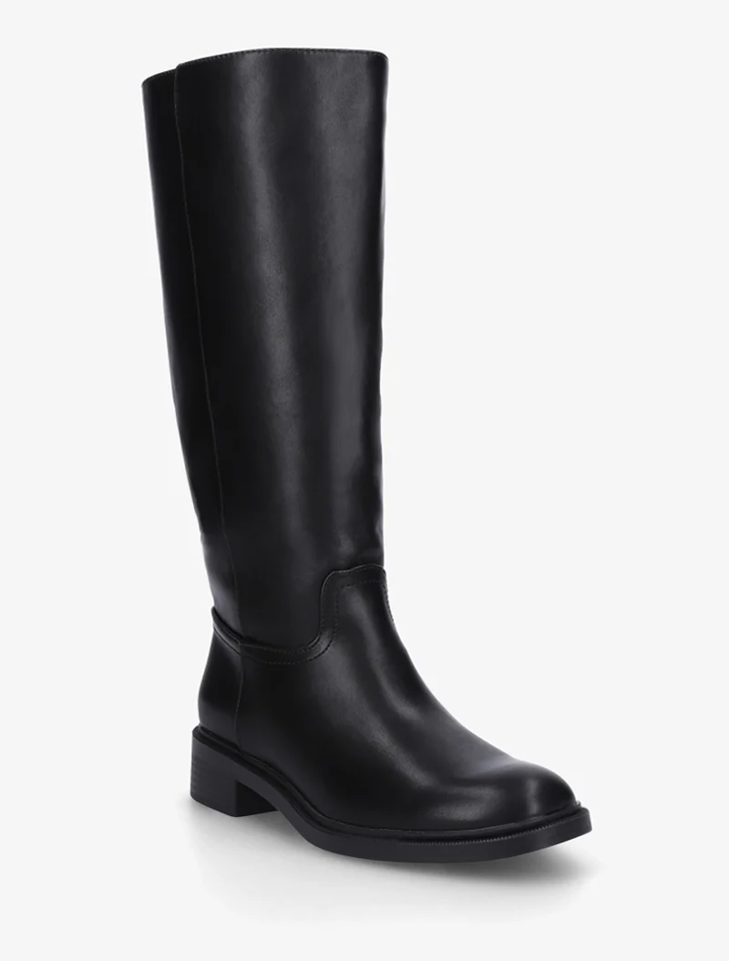 Bottes surpiqûres apparentes en simili - Noir