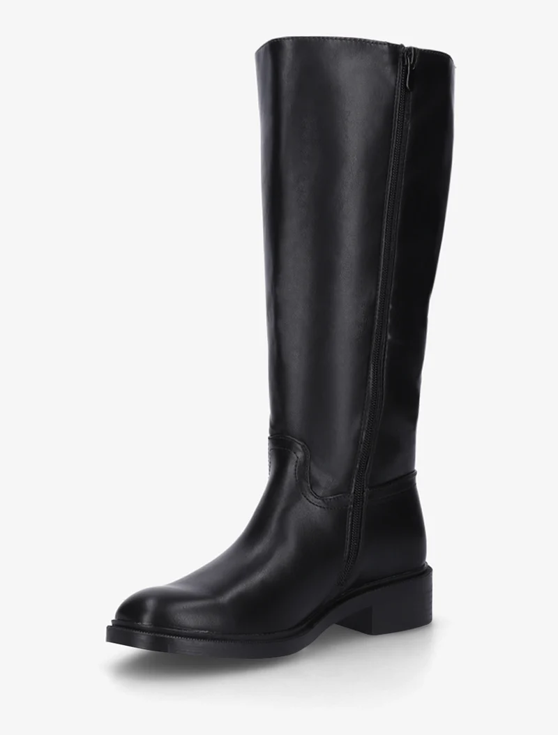 Bottes surpiqûres apparentes en simili - Noir