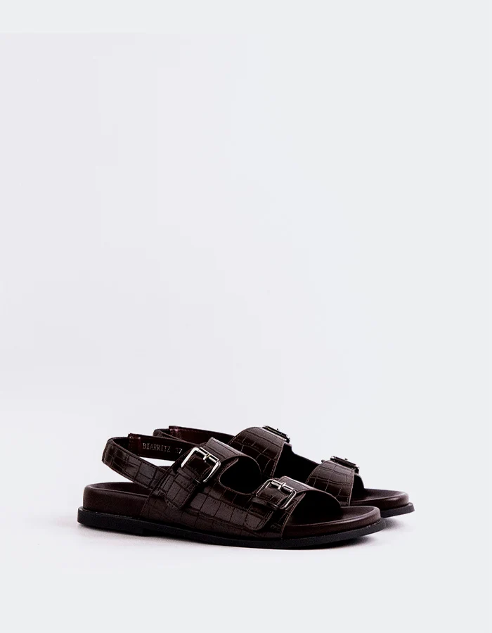Biarritz Brown Croco