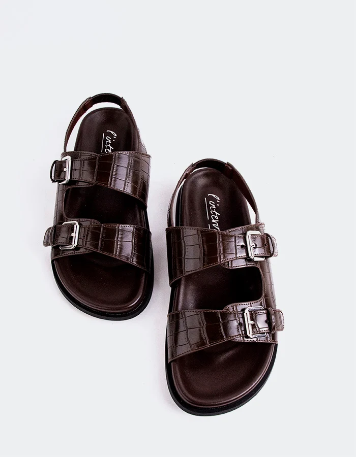 Biarritz Brown Croco