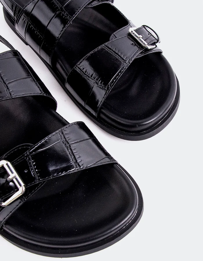 Biarritz Black Croco