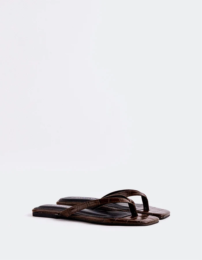 Crina Brown Croco