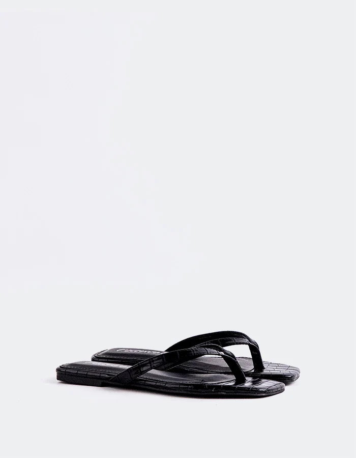 Crina Black Croco