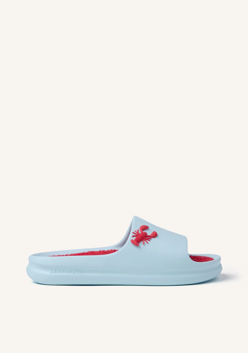 LOBSTER PRINT SLIDE SANDALS KONDOA