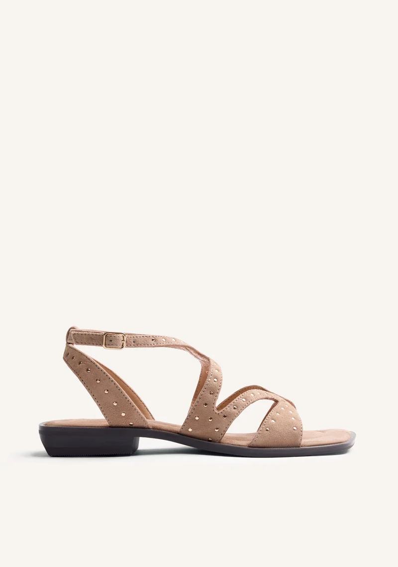STUDDED LEATHER SANDALS URBANK