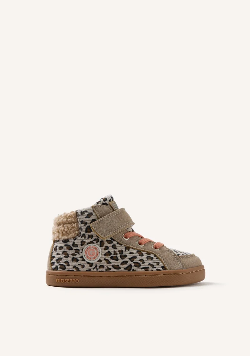 GIOSEPPO BAREFOOT - ANIMAL PRINT BOOTIE SNEAKERS AMIRET