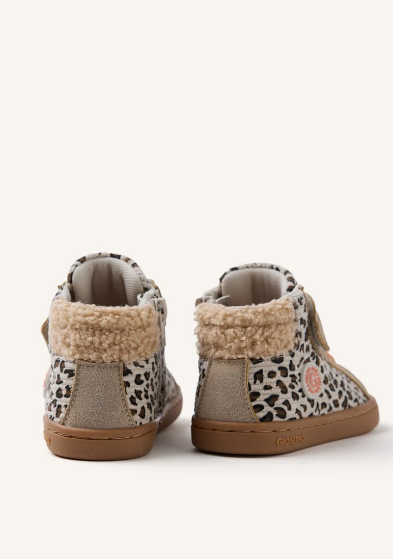 GIOSEPPO BAREFOOT - ANIMAL PRINT BOOTIE SNEAKERS AMIRET
