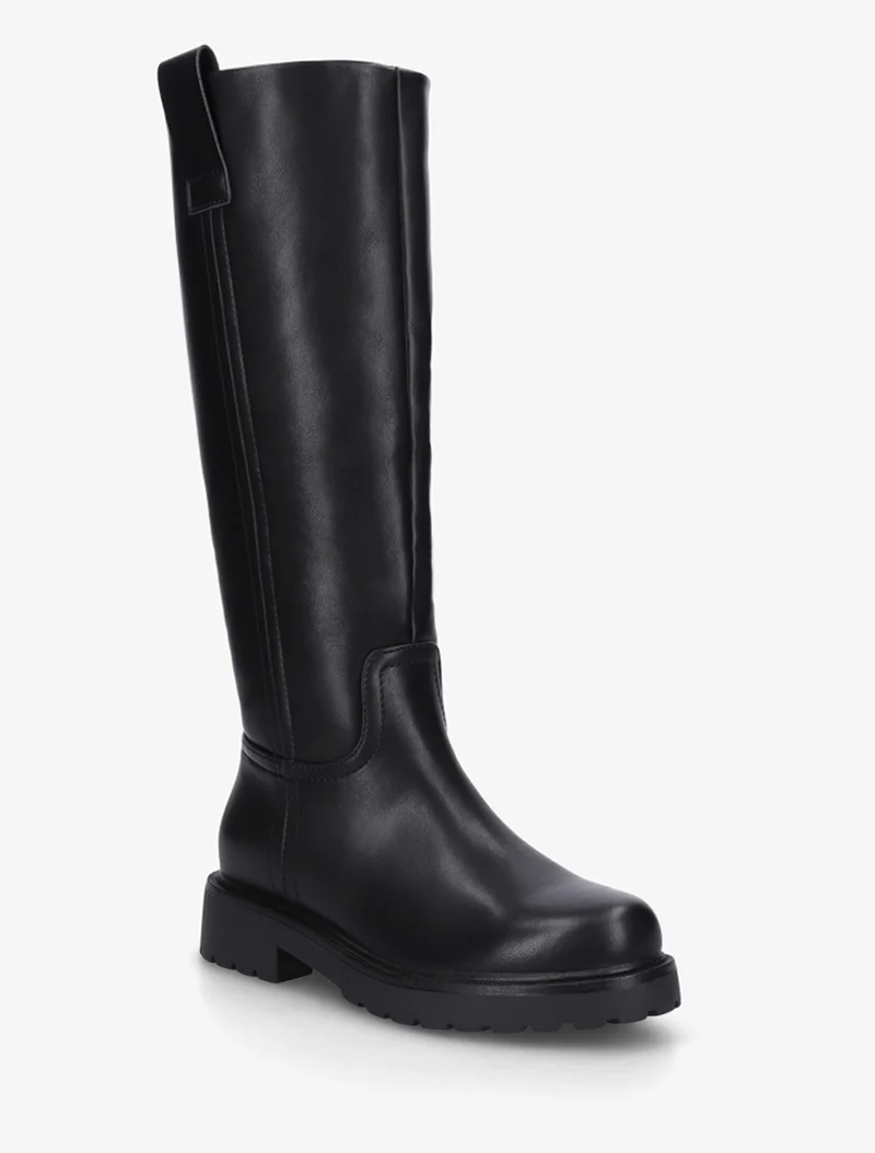 Bottes simili à semelle crantée - Noir