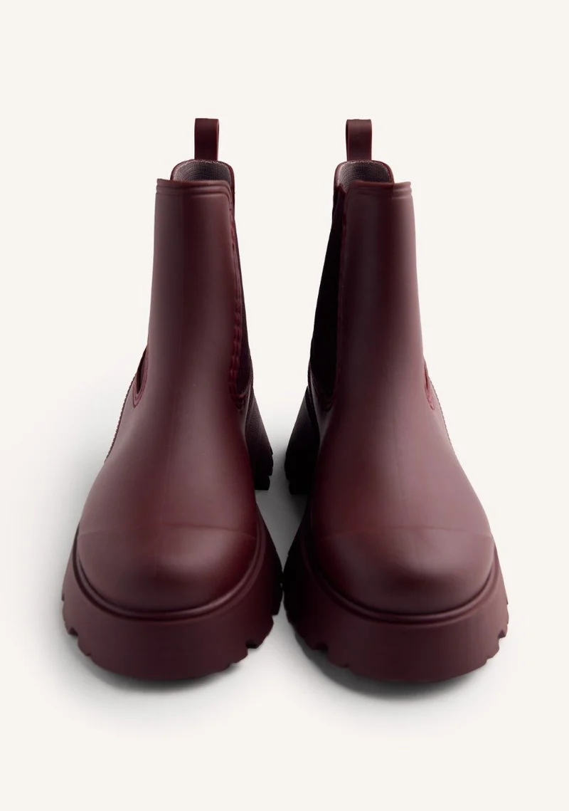 PLATFORM RAIN ANKLE BOOTS BELDING