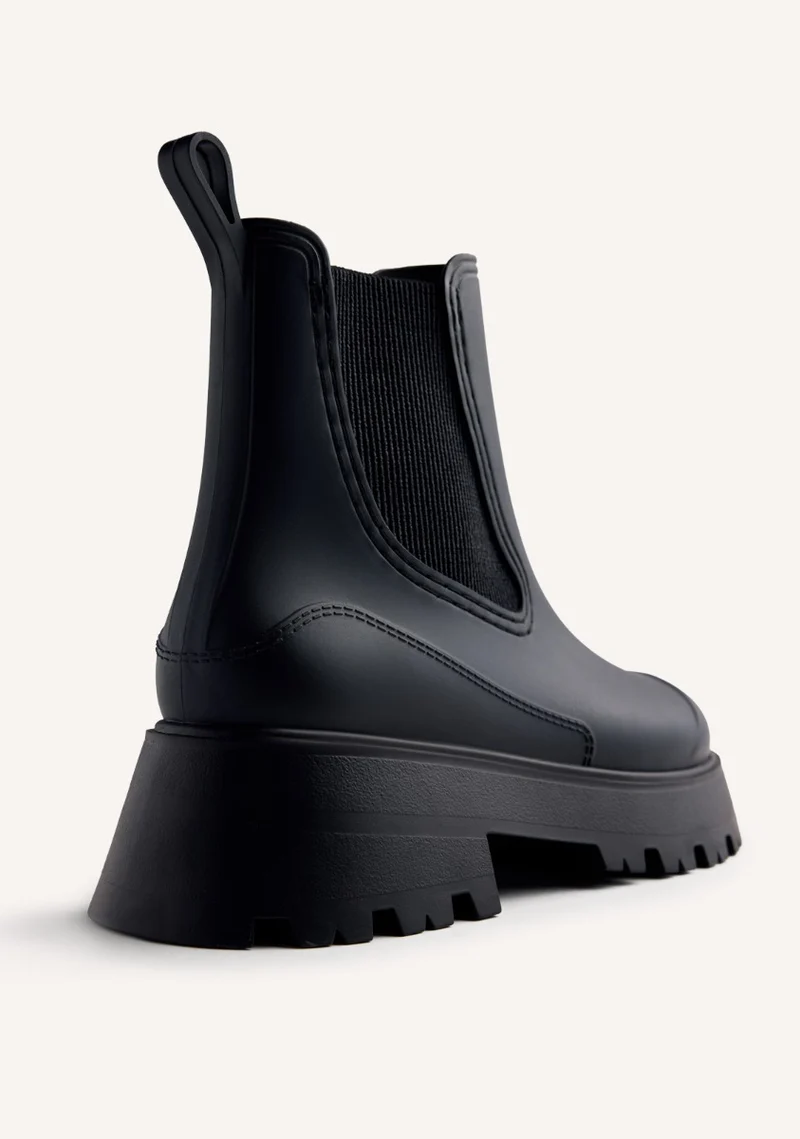 PLATFORM RAIN ANKLE BOOTS BELDING