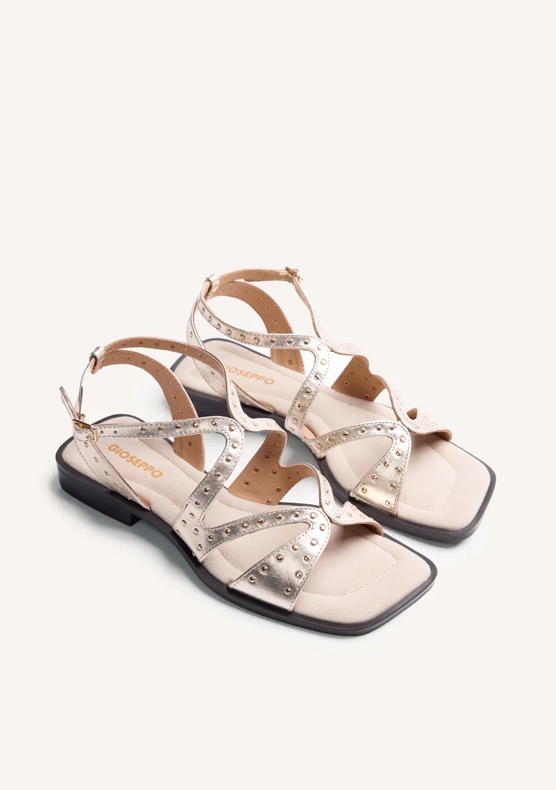 STUDDED LEATHER SANDALS URBANK