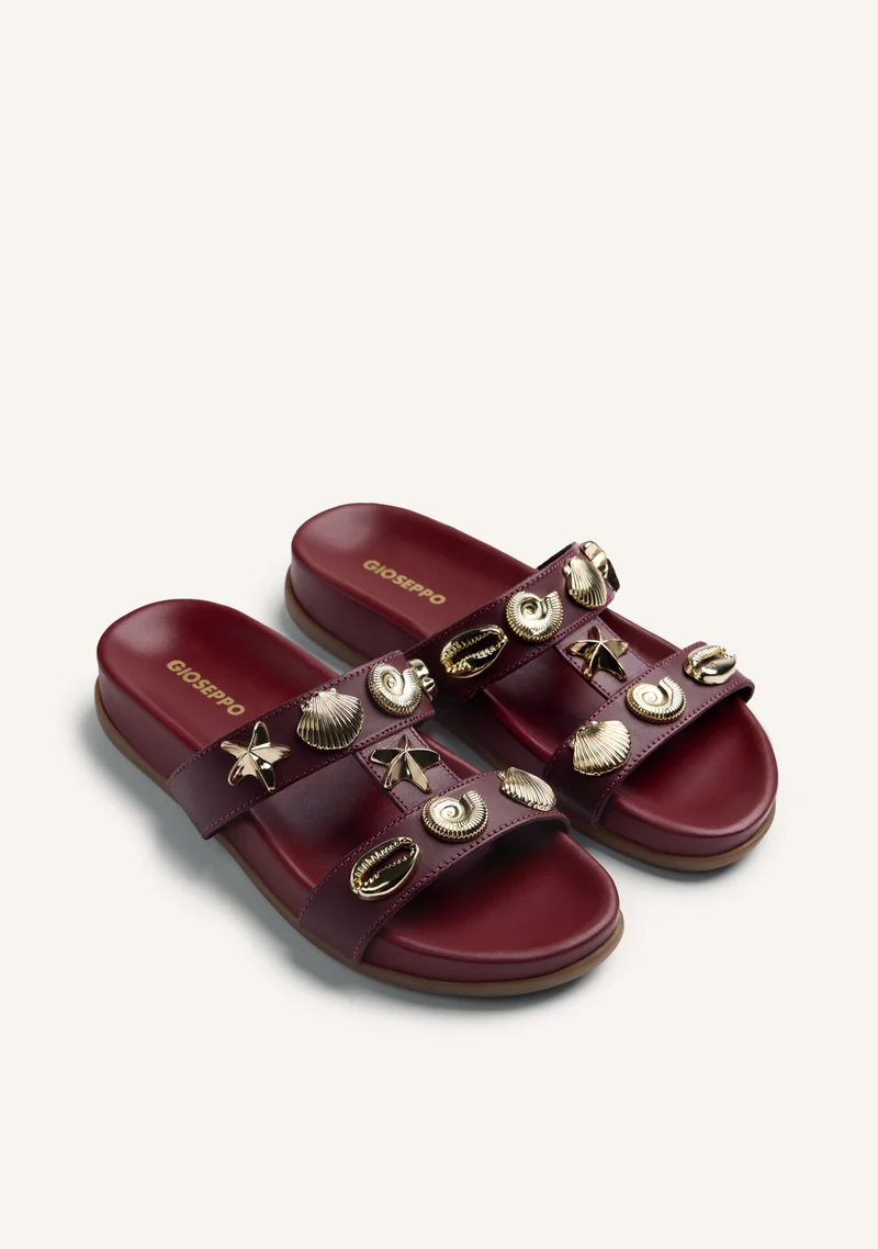 BEADED LEATHER SANDALS NAMANGA