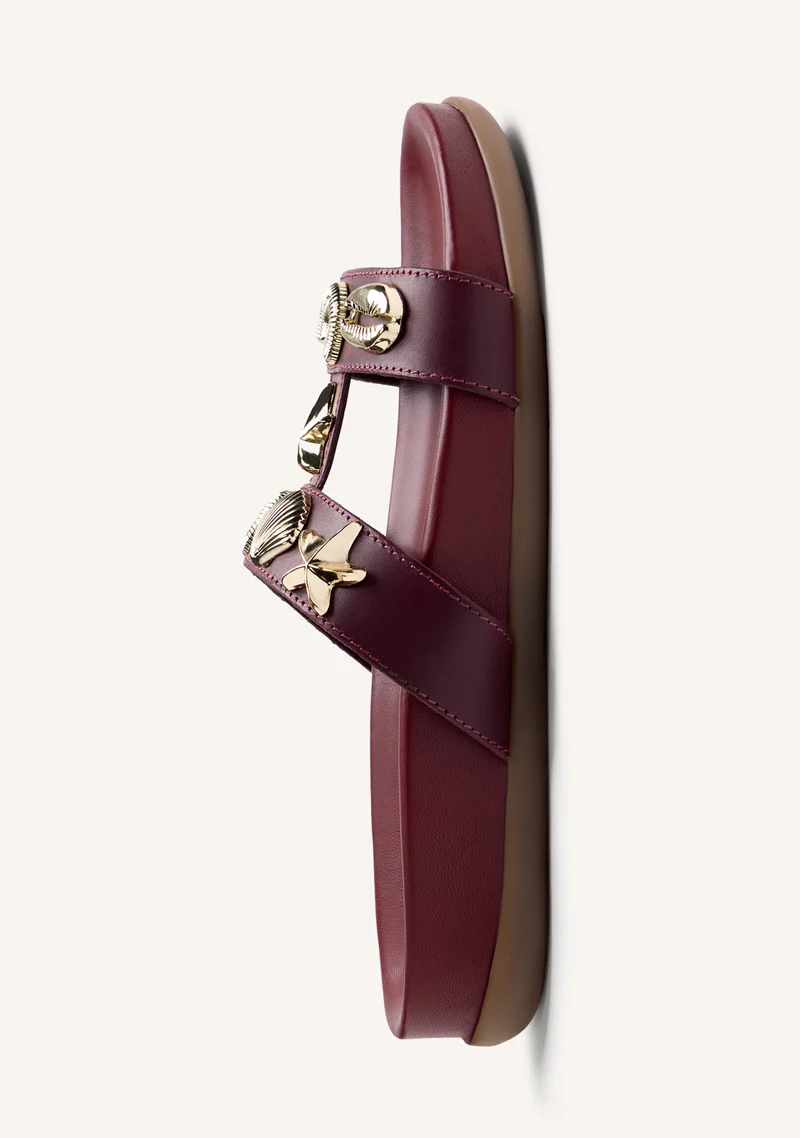 BEADED LEATHER SANDALS NAMANGA
