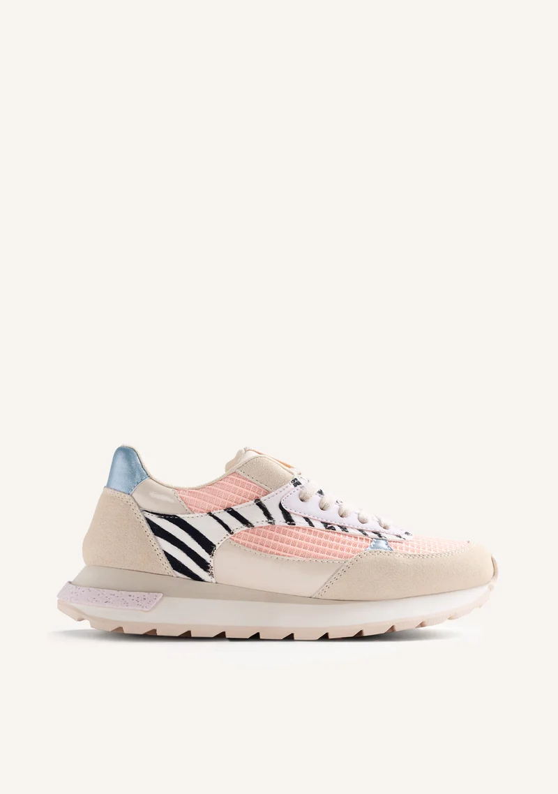 ANIMAL PRINT LEATHER SNEAKERS EMALI