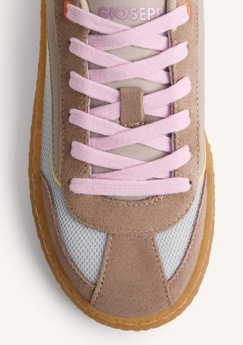 LEATHER AND MESH SNEAKERS RUIRU