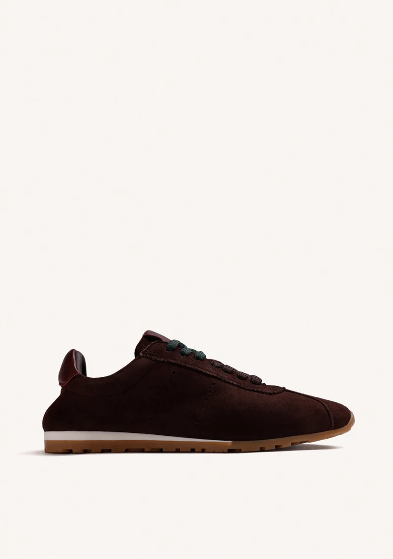 BROWN LEATHER SNEAKERS