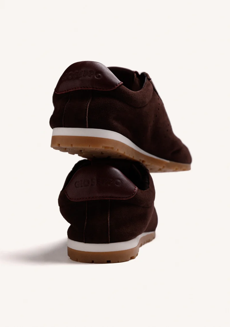 BROWN LEATHER SNEAKERS