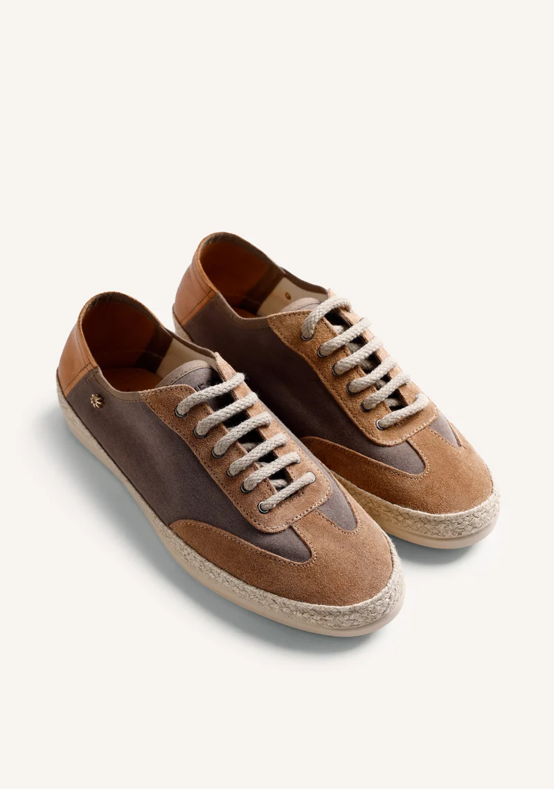 BROWN LEATHER SNEAKERS