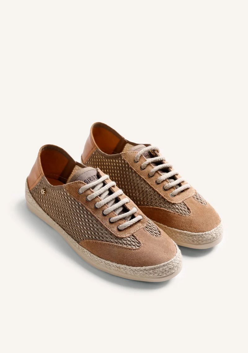 KHAKI MESH SNEAKERS