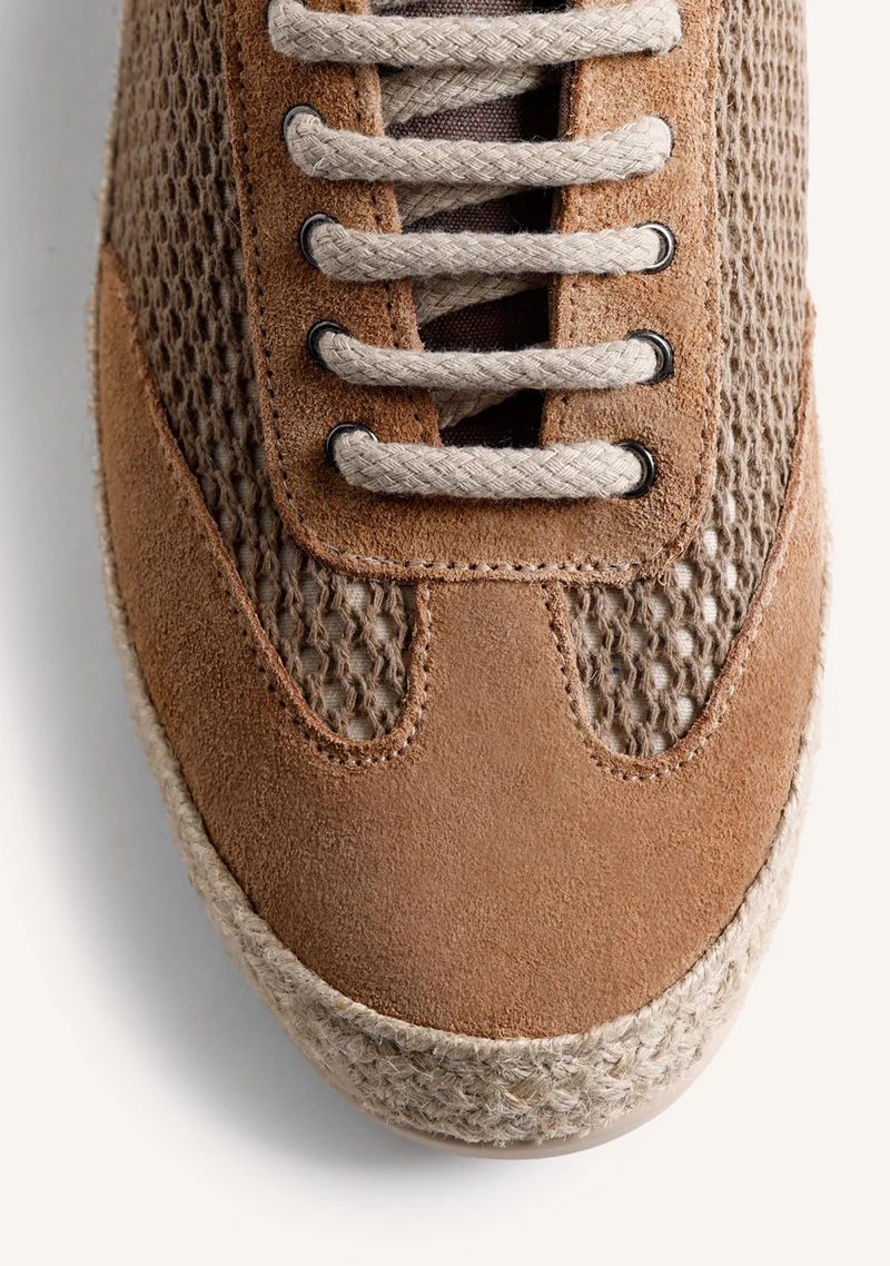 KHAKI MESH SNEAKERS