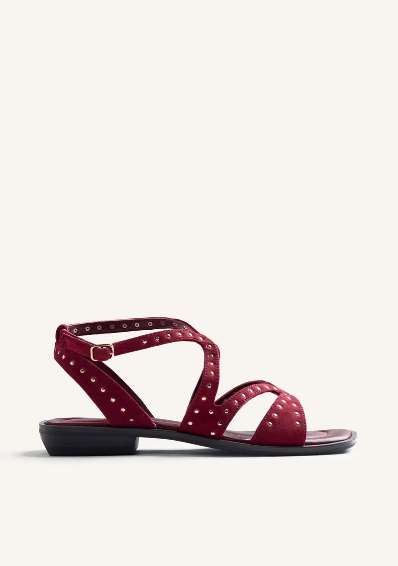 STUDDED LEATHER SANDALS URBANK