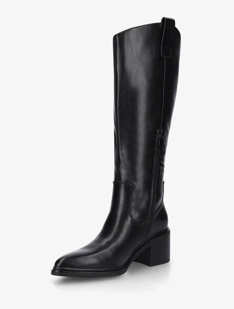 Bottes en simili à bouts pointus - Noir