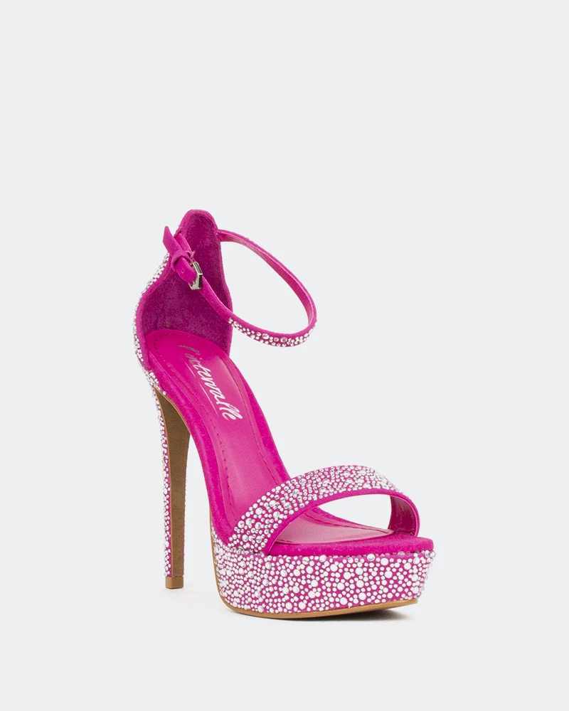 Rinna Fucshia Suede