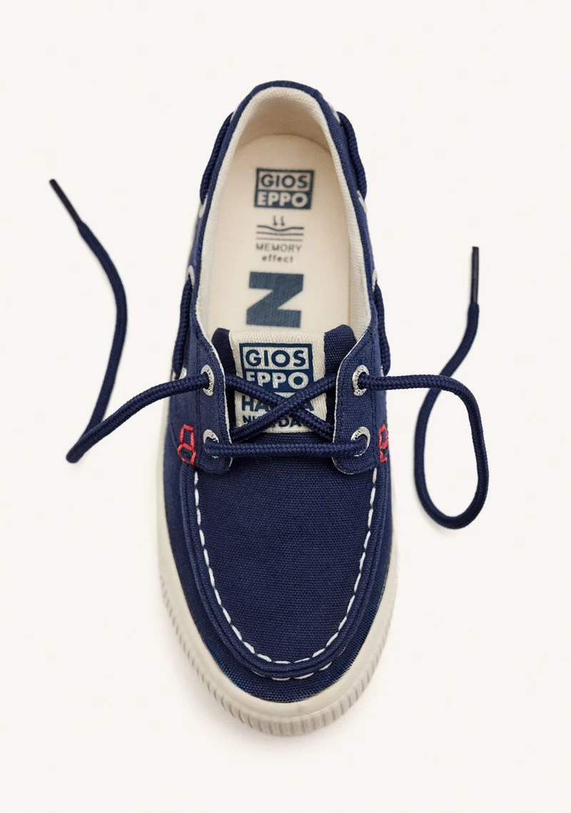 SPORTY NAUTICAL STYLE NAVY BLUE SHOES FOR BOYS AND GIRLS LICATA