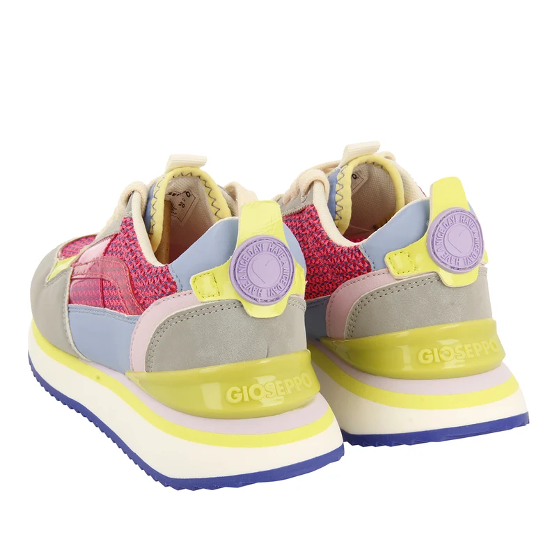 PINK SNEAKERS WITH TEXTURE AND COLOR CONTRAST FOR GIRLS AND BOYS POWAY