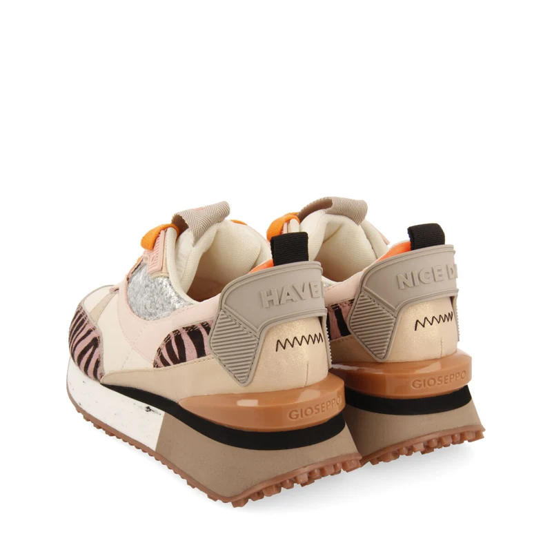 Salzburg women's pink sneakers with mixed prints