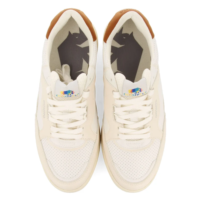 Paudorf men's cream retro sneakers