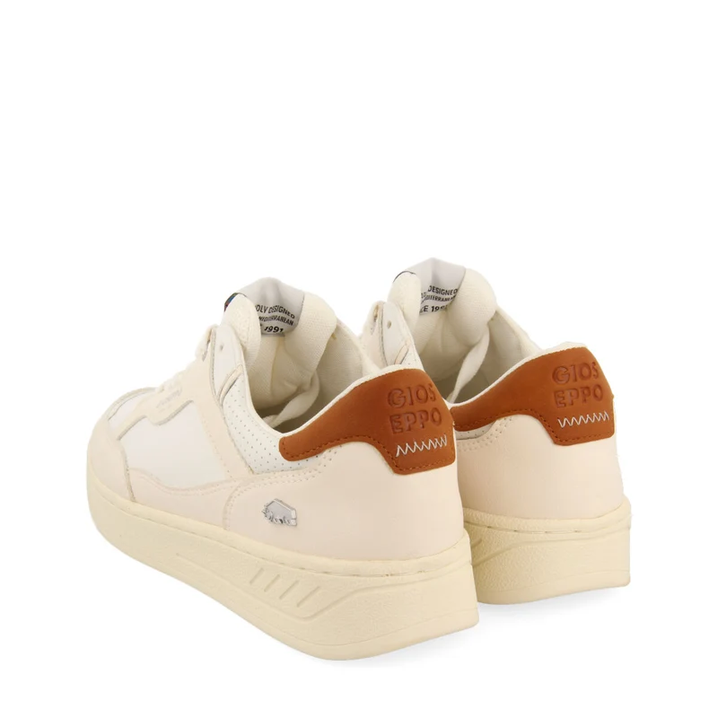 Paudorf men's cream retro sneakers
