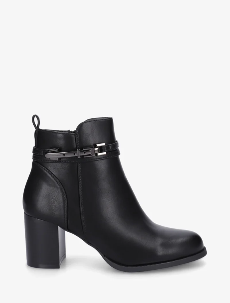 Bottines classiques en simili - Noir